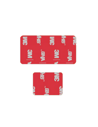 Double-sided tape for the mounting brackets