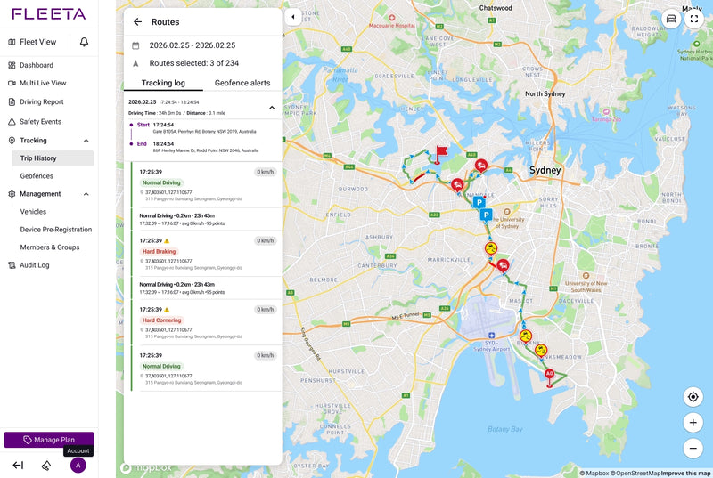 120-Day Trip History